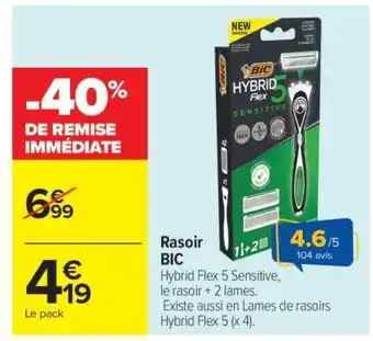 Carrefour Market Rasoir BIC offre