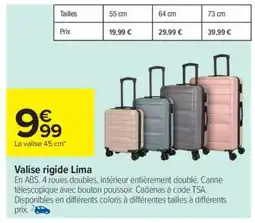 Carrefour Market Valise rigide Lima offre