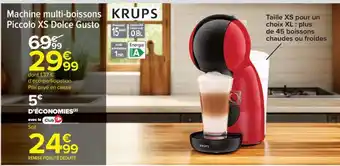 Carrefour Market Machine multi-boissons Piccolo XS Dolce Gusto offre
