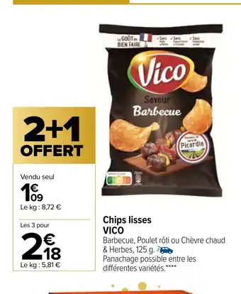 Carrefour Market Chips Lisses Vico offre