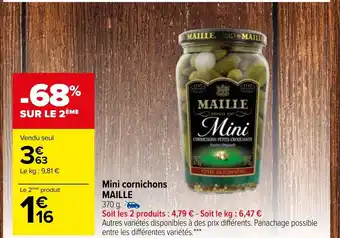 Carrefour Market Mini Cornichons offre
