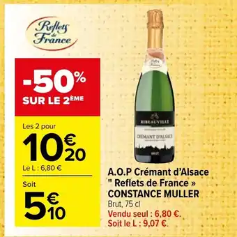Carrefour Market A.O.P Crémant d'Alsace offre