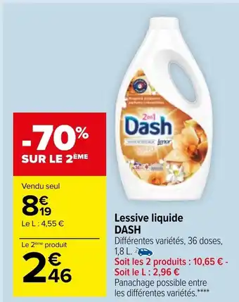 Carrefour Market Lessive Liquide Dash offre