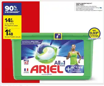 Carrefour Market Lessive Capsules Tout En 1 offre