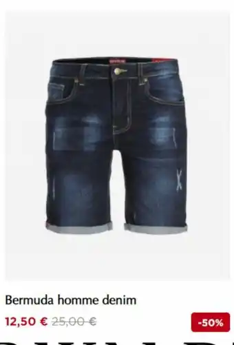 Bermuda Homme Denim
