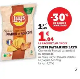 Super U LAY'S Chips paysannes offre