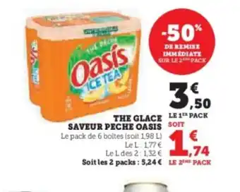 Super U OASIS The glace saveur peche offre