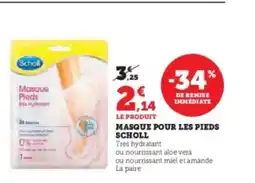 Super U SCHOLL Masque pour les pieds offre