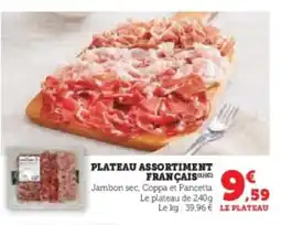 Super U Plateau assortiment français offre
