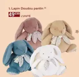 Monop' Lapin Doudou pantin offre