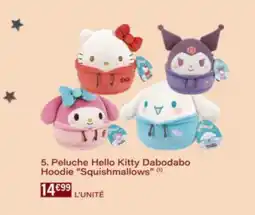 Monop' Peluche Hello Kitty Dabodabo Hoodie Squishmallows offre