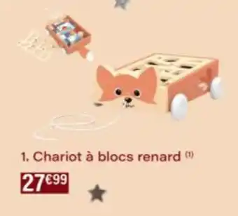 Monop' Chariot à blocs renard offre