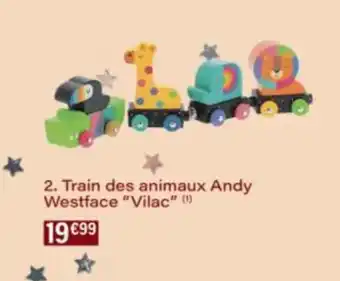 Monop' Train des animaux Andy Westface Vilac offre