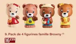 Monop' Pack de 4 figurines famille Browny offre