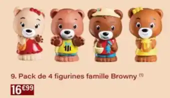 Monop' Pack de 4 figurines famille Browny offre