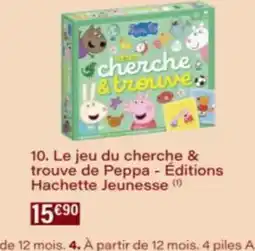 Monop' Le jeu du cherche & trouve de Peppa - Éditions Hachette Jeunesse offre