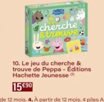 Monop' Le jeu du cherche & trouve de Peppa - Éditions Hachette Jeunesse offre