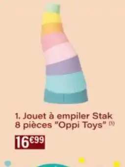 Monop' Jouet à empiler Stak 8 pièces Oppi Toys offre