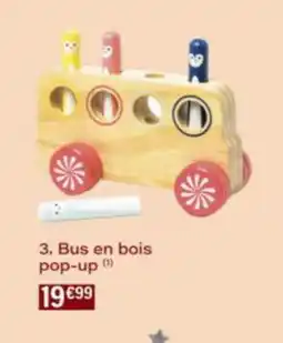 Monop' Bus en bois pop-up offre