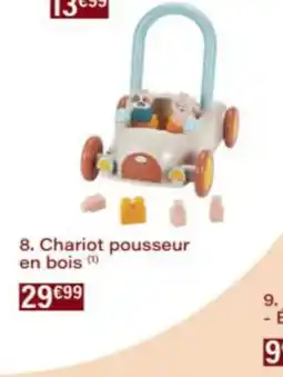 Monop' Chariot pousseur en bois offre