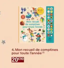 Monop' Mon recueil de comptines pour toute l'année offre