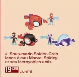 Monop' Sous-marin Spider-Crab lance à eau Marvel Spidey et ses incroyables amis offre