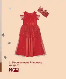 Monop' Déguisement Princesse rouge offre