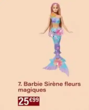 Monop' Barbie Sirène fleurs magiques offre