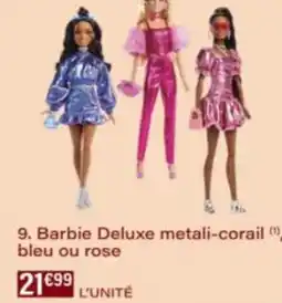 Monop' Barbie Deluxe metali-corail (, bleu ou rose offre