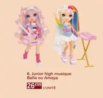 Monop' Junior high musique Bella ou Amaya offre