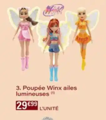 Monop' Poupée Winx ailes lumineuses offre