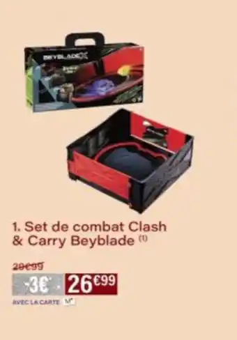 Monop' Set de combat Clash & Carry Beyblade offre