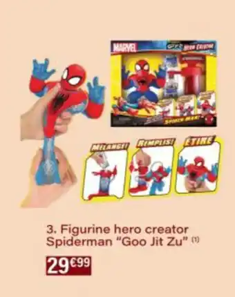 Monop' Figurine hero creator Spiderman Goo Jit Zu offre