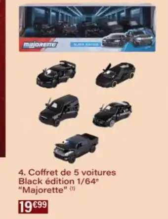 Monop' Coffret de 5 voitures Black édition 1/64° Majorette offre