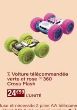 Monop' Voiture télécommandée verte et rose 360 Cross Flash offre