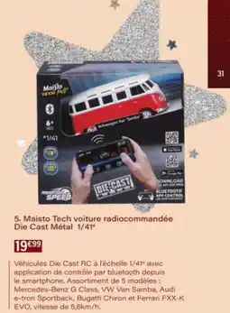 Monop' Maisto Tech voiture radiocommandée Die Cast Métal 1/41° offre