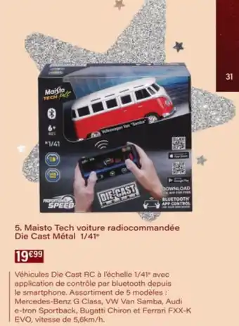 Monop' Maisto Tech voiture radiocommandée Die Cast Métal 1/41° offre