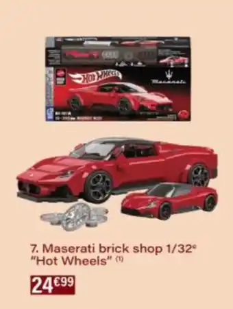 Monop' Maserati brick shop 1/32° Hot Wheels offre