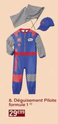 Monop' Déguisement Pilote formule 1 offre