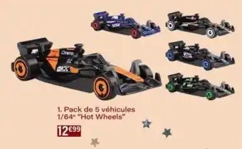 Monop' Pack de 5 véhicules 1/64 Hot Wheels offre