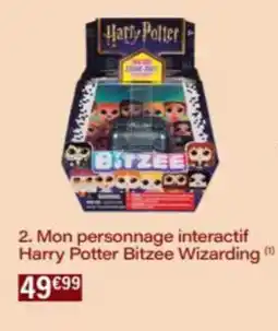 Monop' Mon personnage interactif Harry Potter Bitzee Wizarding offre