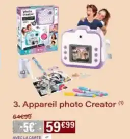 Monop' Appareil photo Creator offre