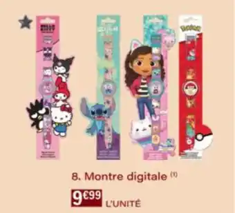 Monop' Montre digitale offre