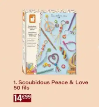 Monop' Scoubidous Peace & Love 50 fils offre