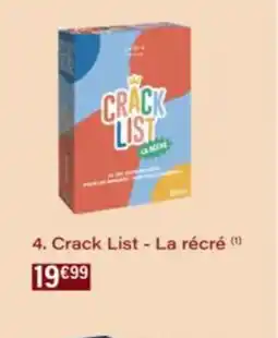 Monop' CRACK LIST- La récré offre