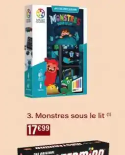 Monop' MONSTRES sous le lit offre