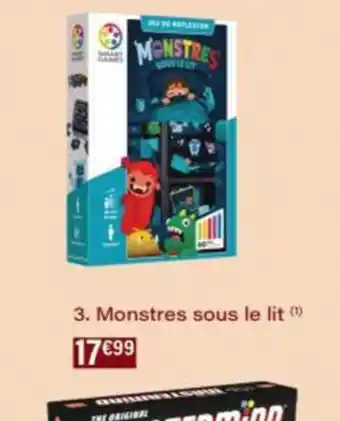 Monop' MONSTRES sous le lit offre