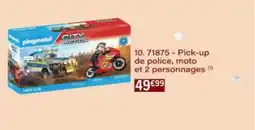 Monop' Pick-up de police, moto et 2 personnages offre