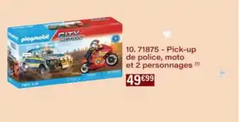 Monop' Pick-up de police, moto et 2 personnages offre
