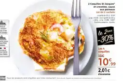 Thiriet 2 Coquilles St-Jacques et crevettes, sauce aux poireaux offre